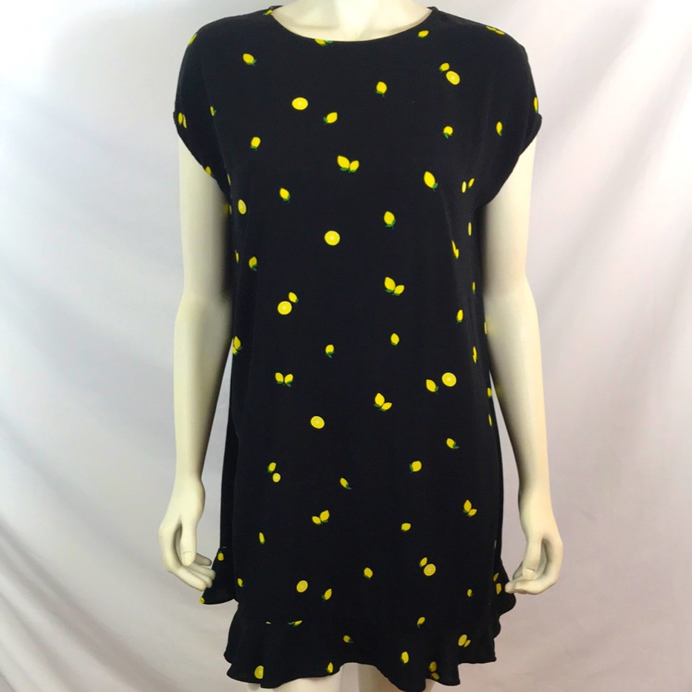 Popsugar lemon dress, size L, EUC